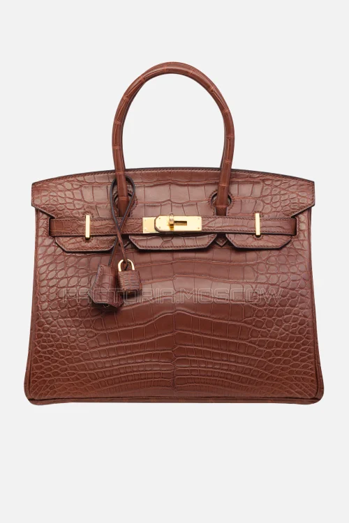 Hermes Birkin 30 Matte Rouille Alligator GHW