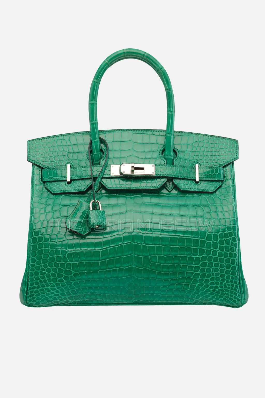 Hermes Birkin 30 Shiny Menthe Porosus Crocodile PHW