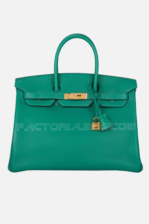 Hermès Birkin 35 Clemence Colour Vert Vertigo GHW