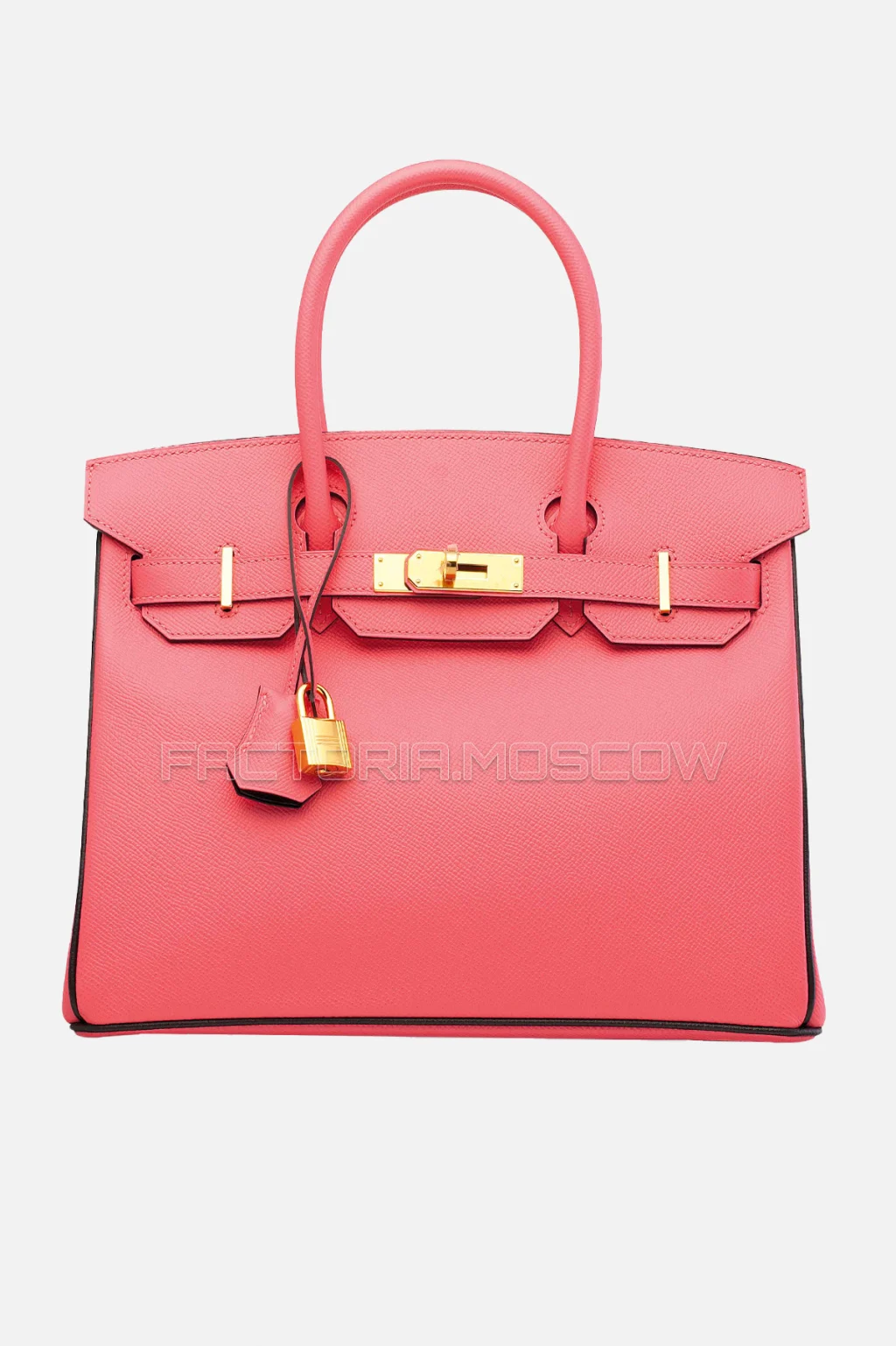 Hermes Birkin 30 Rose Azalee/Black Epsom GHW