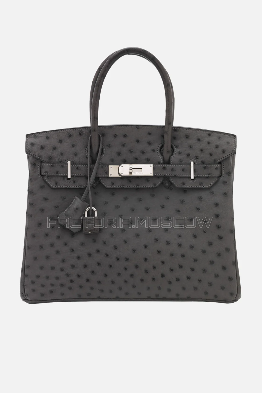 Hermes Birkin 30 Graphite Ostrich PHW