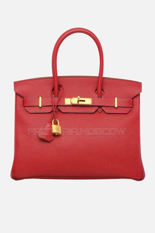 Hermes Birkin 30 Rouge Garance Togo GHW