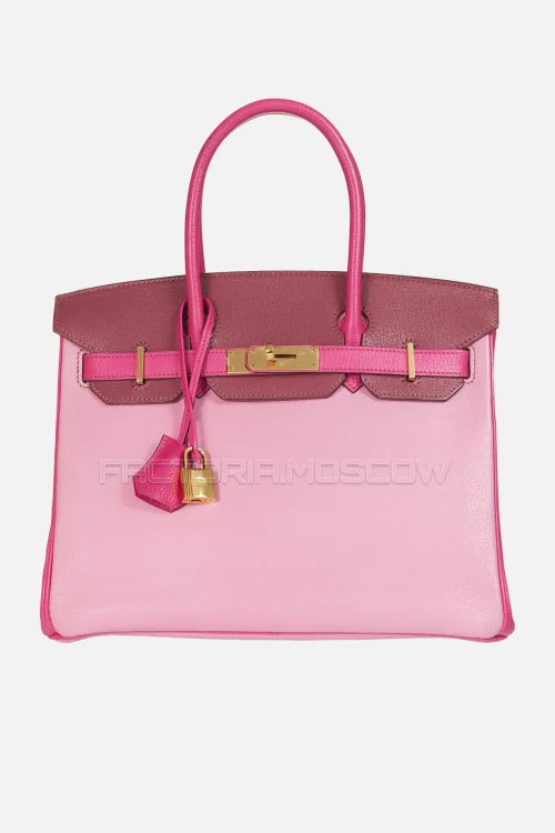 Hermes Birkin 30 Rose Tyrien, Pink 5P, Bois De Rose Chevre GHW