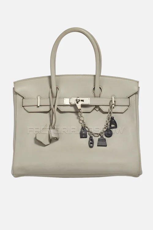 Hermes Birkin 30 Gris Perle Swift PHW