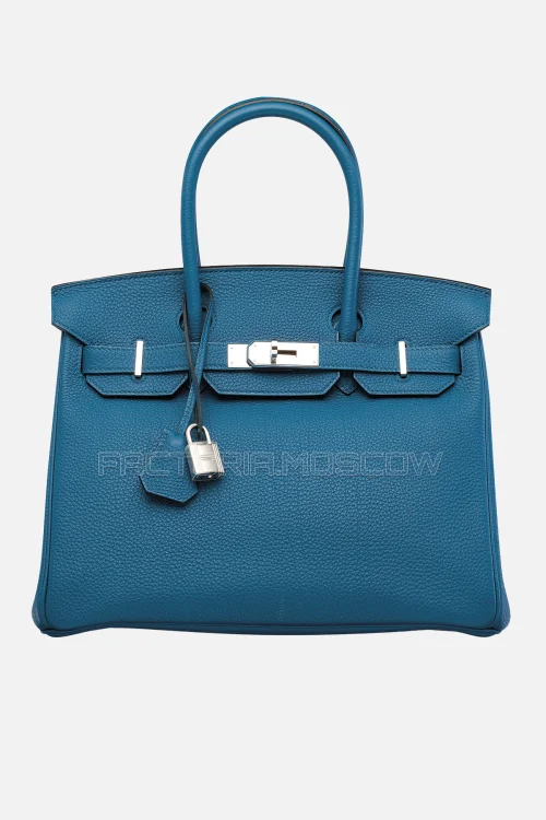 Hermes Birkin 30 Bleu Orage Togo PHW