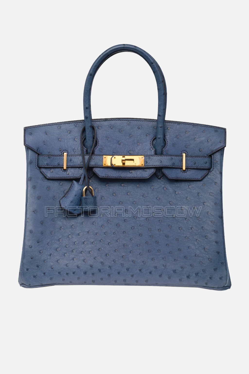 Hermes Birkin 30 Bleu Roi Ostrich GHW