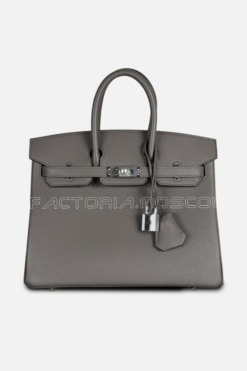 Hermes Birkin 25 Togo Colour Gris Etain PHW