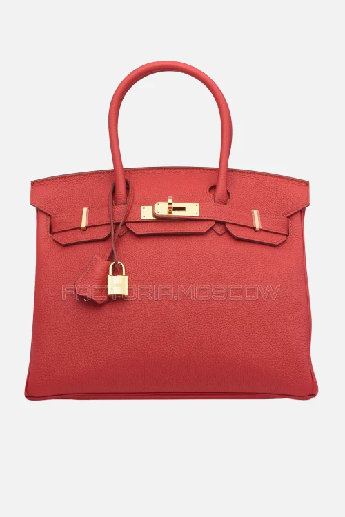 Hermes Birkin 30 Vermillion Togo GHW