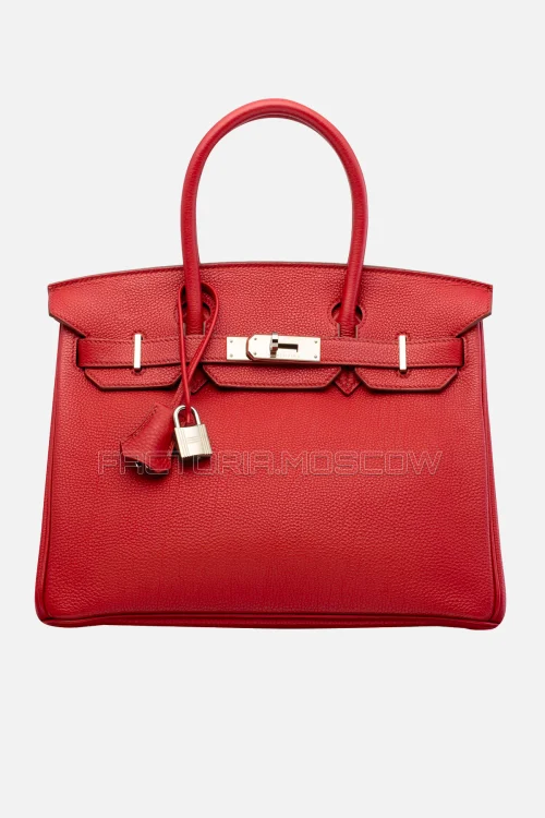 Hermes Birkin 30 Rouge Garance Togo PHW