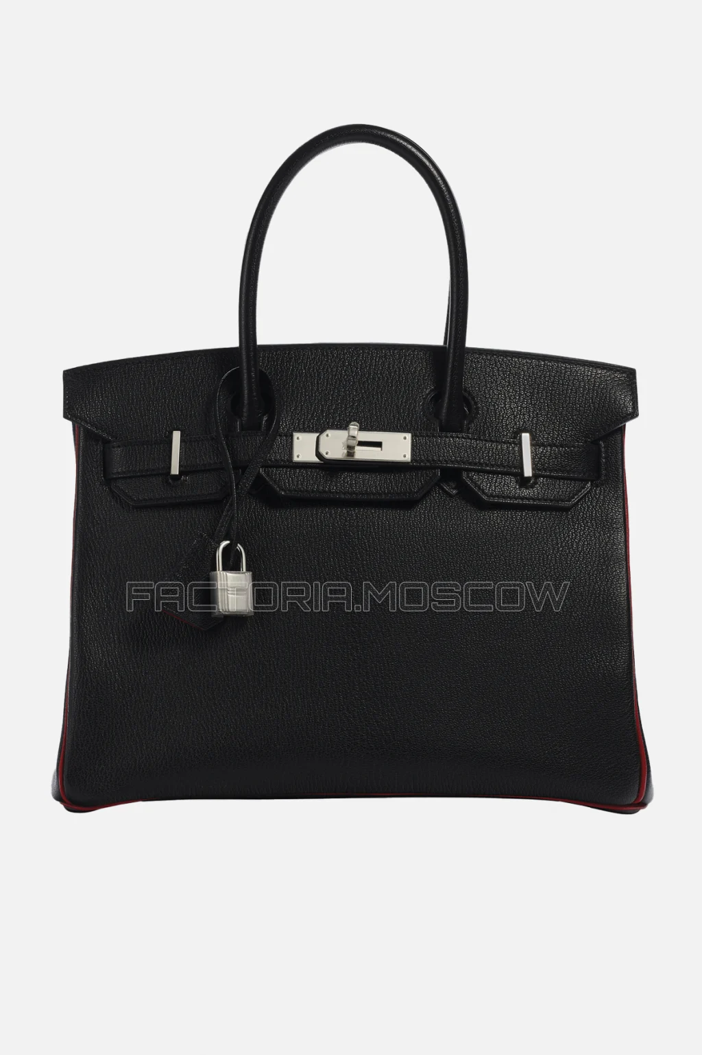 Hermes Birkin 30 Black/Rouge Casaque Chevre PHW