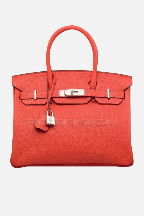 Hermes Birkin 30 Rouge Pivoine Clemence PHW