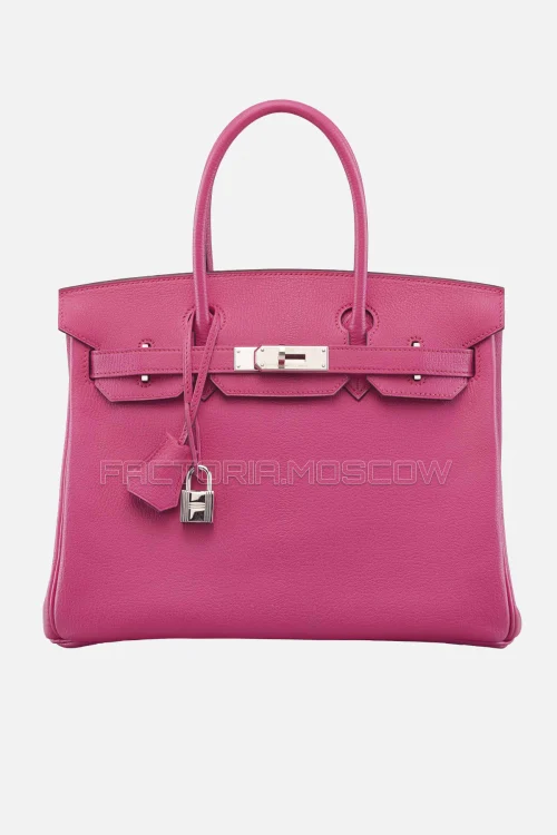 Hermes Birkin 30 Rose Shocking Chevre PHW