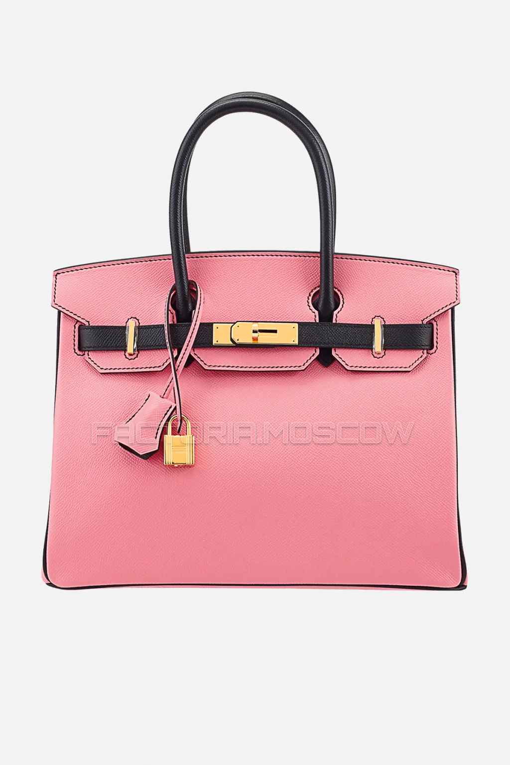 Hermes Birkin 30 Rose Confetti/Black Epsom GHW
