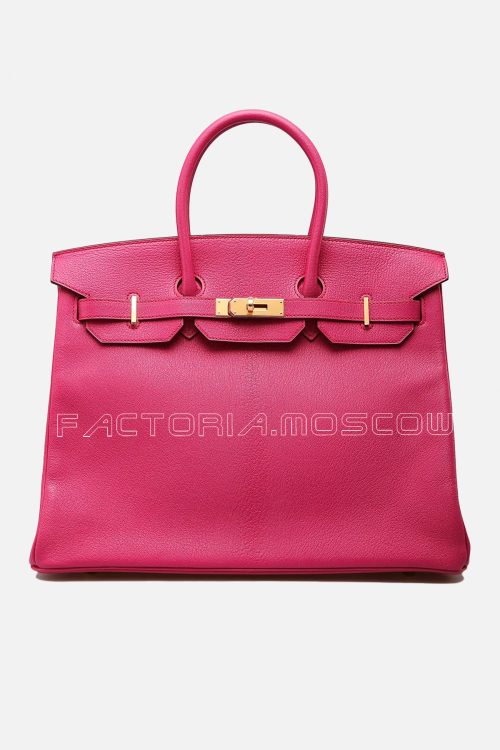 Hermes Birkin 35 Rose Shocking Chèvre GHW