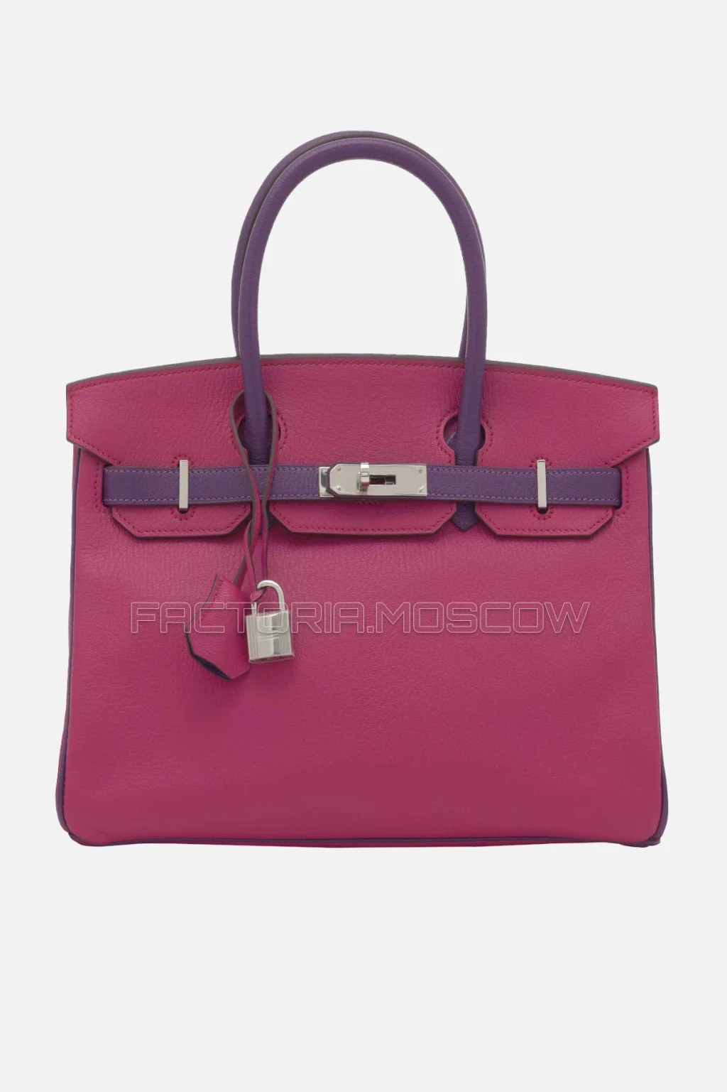 Hermes Birkin 30 Rose Shocking/Violet Chevre PHW