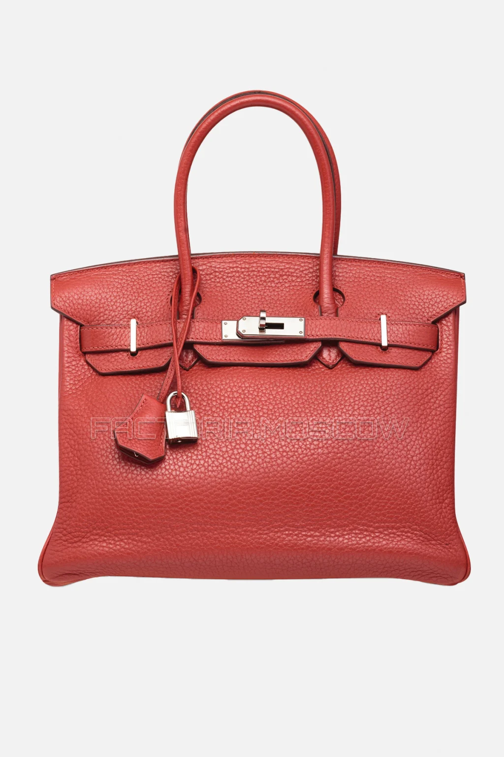 Hermes Birkin 30 Brique Clemence PHW