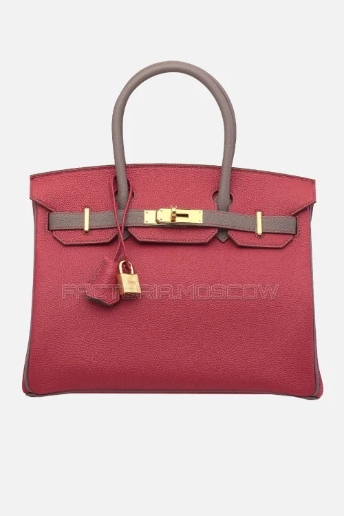 Hermes Birkin 30 Rubis/Étain Togo GHW
