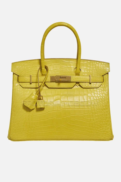 Hermes Birkin 30 Matte Mimosa Alligator GHW
