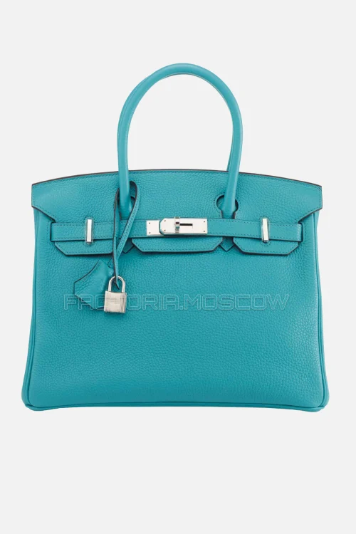 Hermes Birkin 30 Togo Bleu Paon PHW