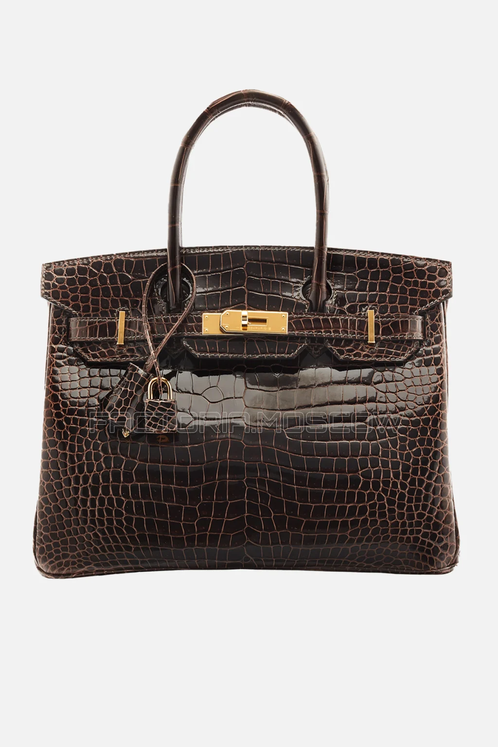 Hermes Birkin 30 Shiny Macassar Porosus Crocodile GHW