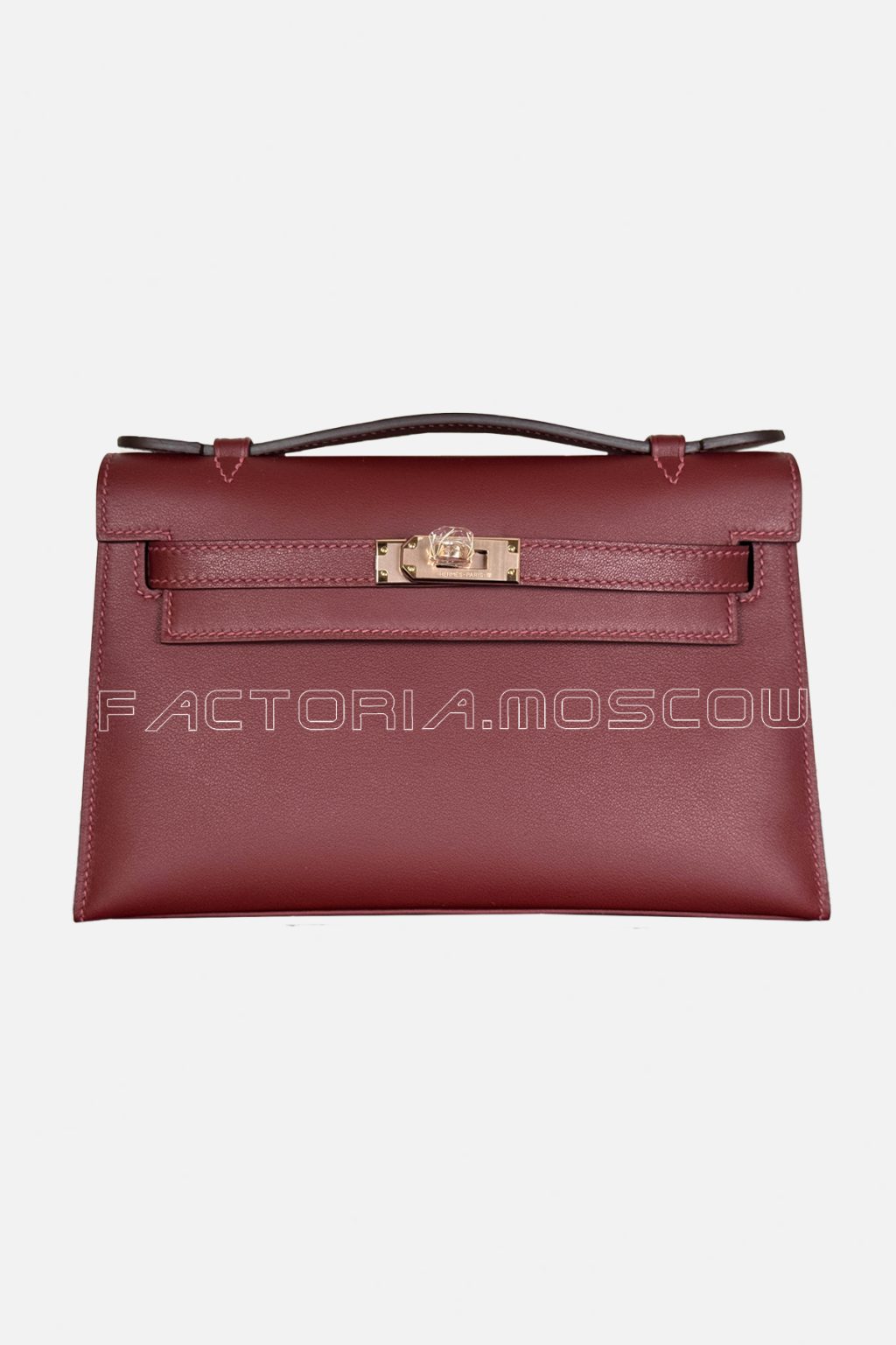 Hermes Kelly Pochette Swift Rouge H RGHW