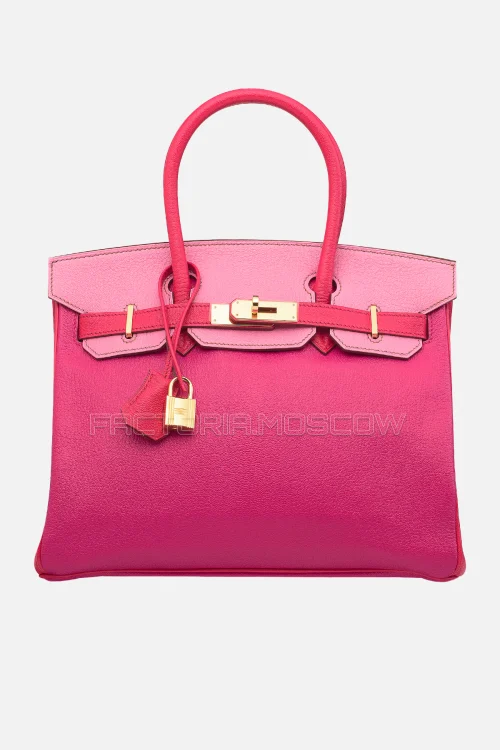 Hermes Birkin 30 Fuchsia, Bubblegum Pink 5P, Rose Jaipur Chevre GHW