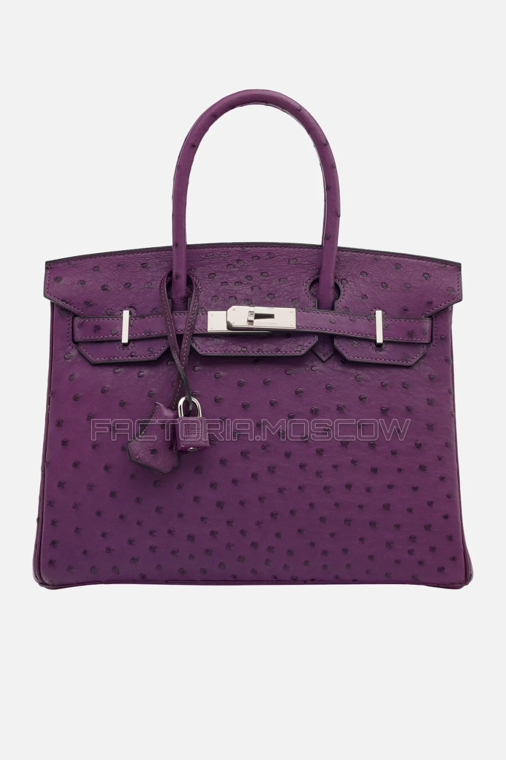 Hermes Birkin 30 Violet Ostrich PHW