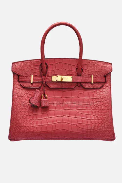 Hermes Birkin 30 Matte Bougainvillier Alligator GHW