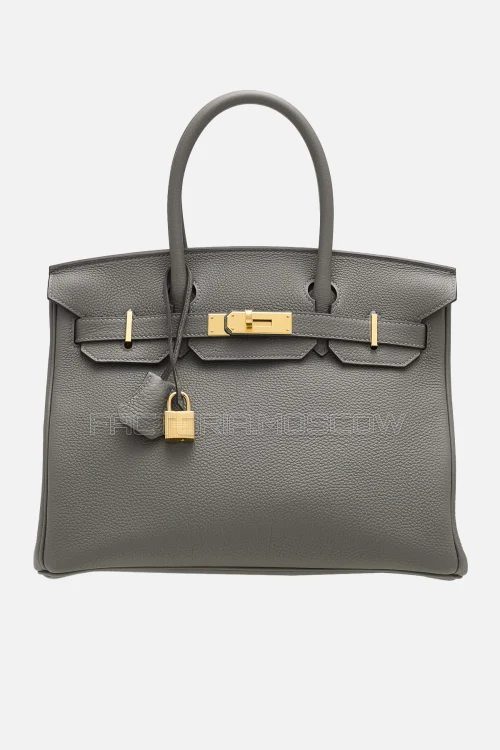 Hermes Birkin 30 Gris Meyer Togo GHW