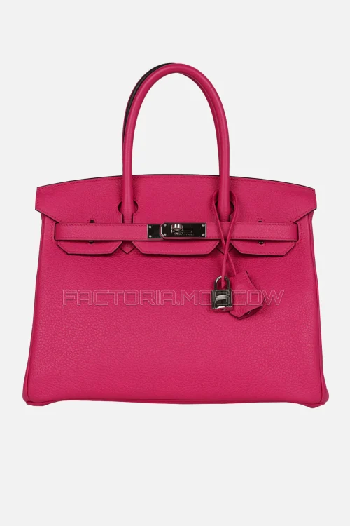 Hermès Birkin 30 Rose Shocking Clemence PHW