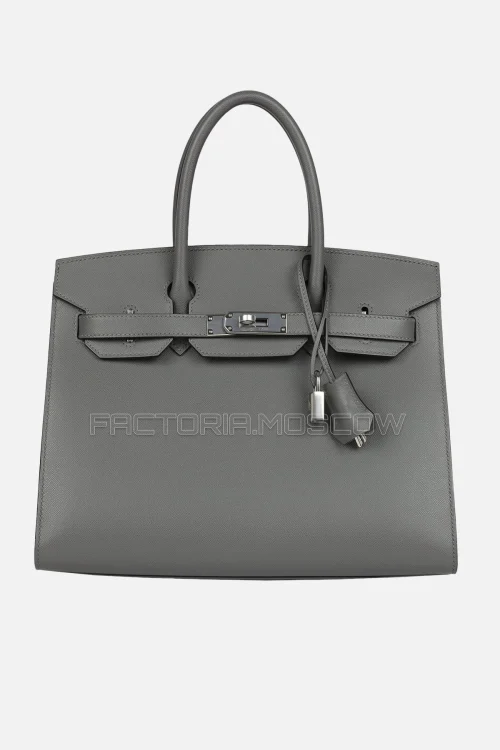 Hermès Birkin Sellier 30 Gris Meyer Madame PHW