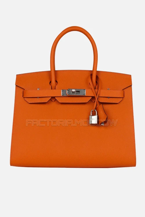 Hermès Birkin Sellier 30 Orange Epsom PHW