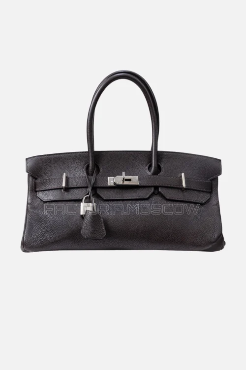 Hermès Jpg Shoulder Birkin 42 Ebène Clémence PHW