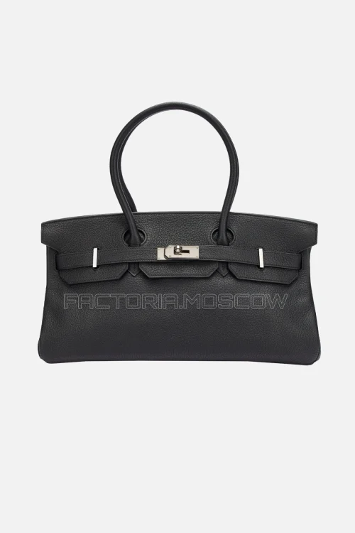 Hermès Jpg Shoulder Birkin 42 Black Clemence PHW