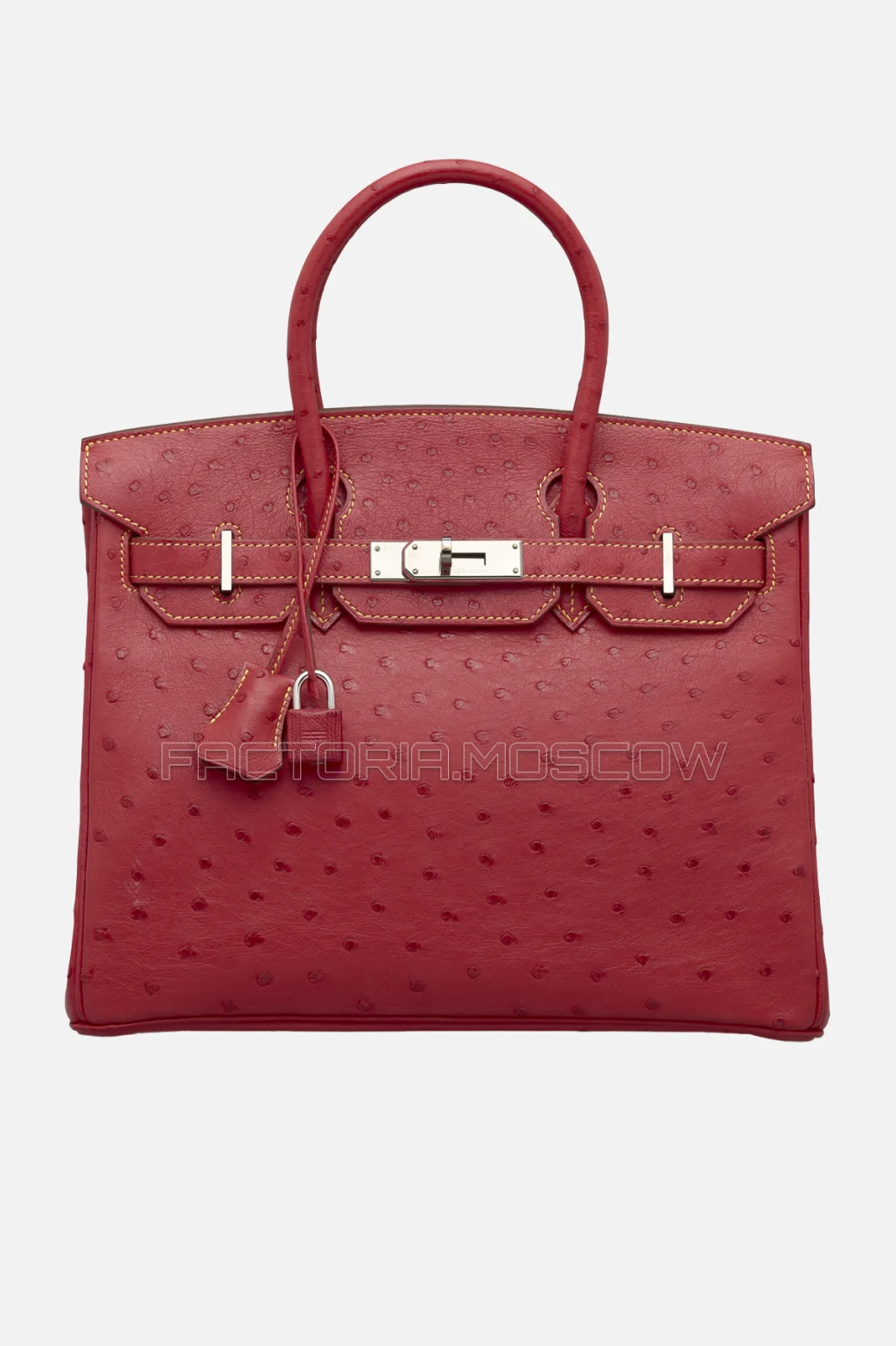 Hermes Birkin 30 Rouge Casaque Ostrich PHW