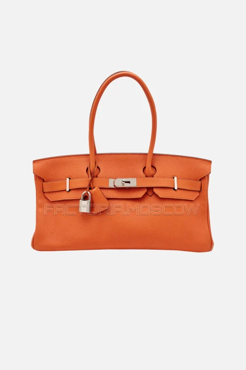 Hermès Jpg Shoulder Birkin 42 Orange Clemence PHW