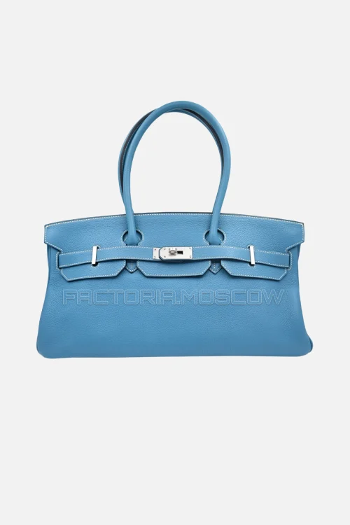 Hermès Jpg Shoulder Birkin 42 Bleu Jean Togo PHW