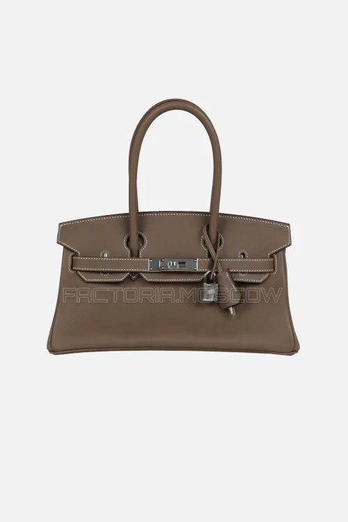Hermès Shoulder Birkin Light 29 Etoupe Evercolor PHW