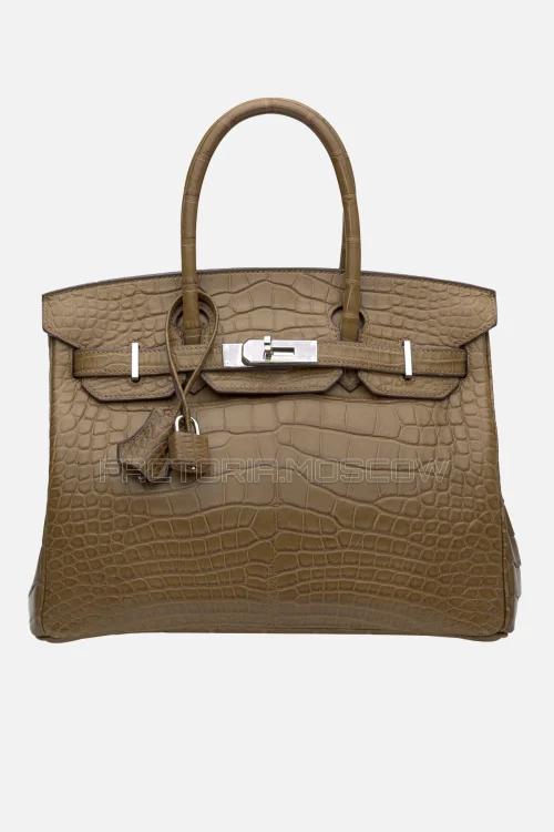 Hermes Birkin 30 Matte Alezan Alligator PHW