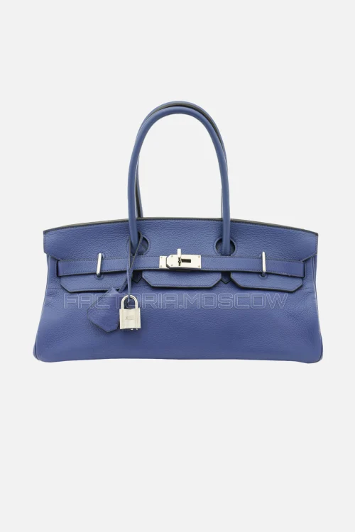 Hermes Jpg Shoulder Birkin 42 Bleu Brighton Togo PHW