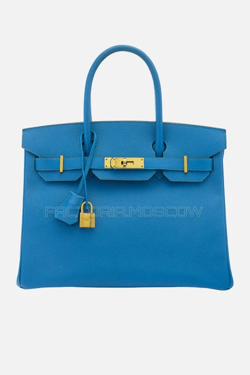 Hermes Birkin 30 Bleu Izmir Epsom GHW