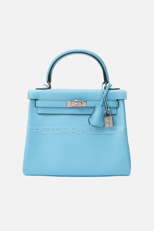 Hermes Kelly Retourne 25 Swift Blue Atoll PHW
