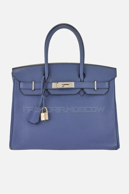 Hermes Birkin 30 Bleu Brighton Clemence PHW