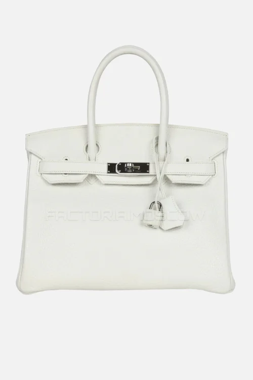 Hermès Birkin 30 White Clemence PHW