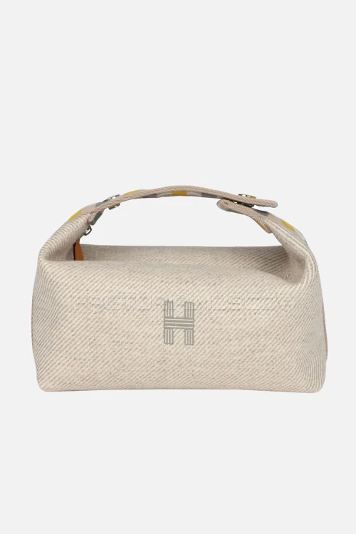Hermès Bride-A-Brac Au Carre Case PM Seigle Wool PHW