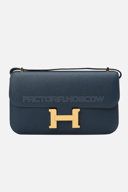 Hermès Constance Elan Blue Nuit Epsom GHW