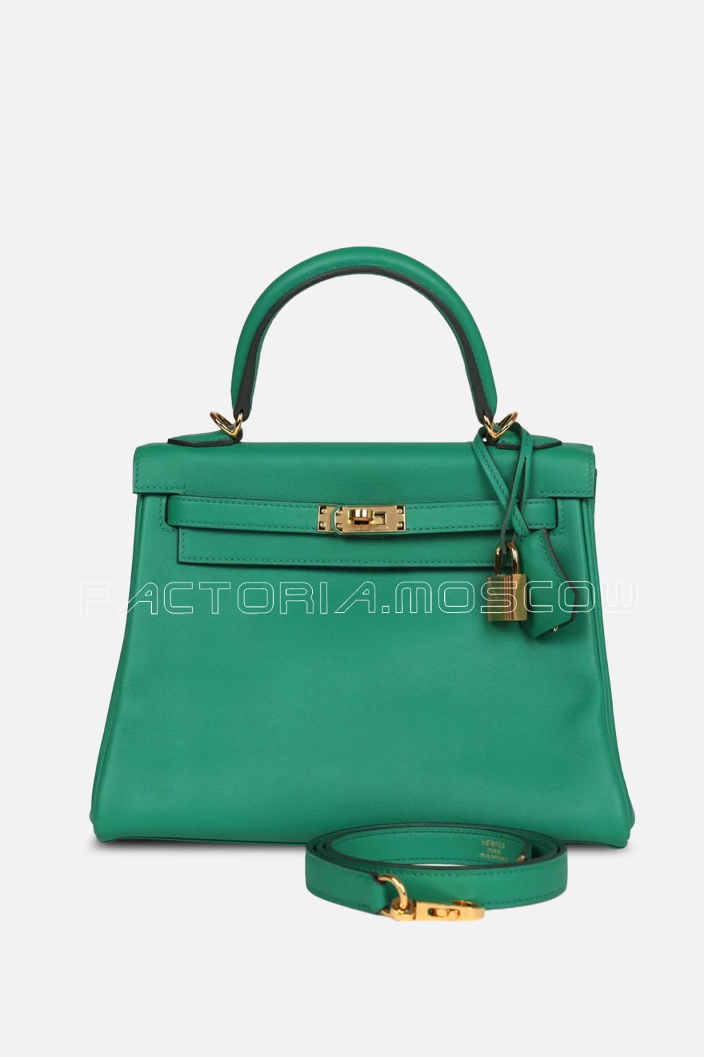 Hermès Retourne Kelly 25 Vert Vertigo Swift GHW
