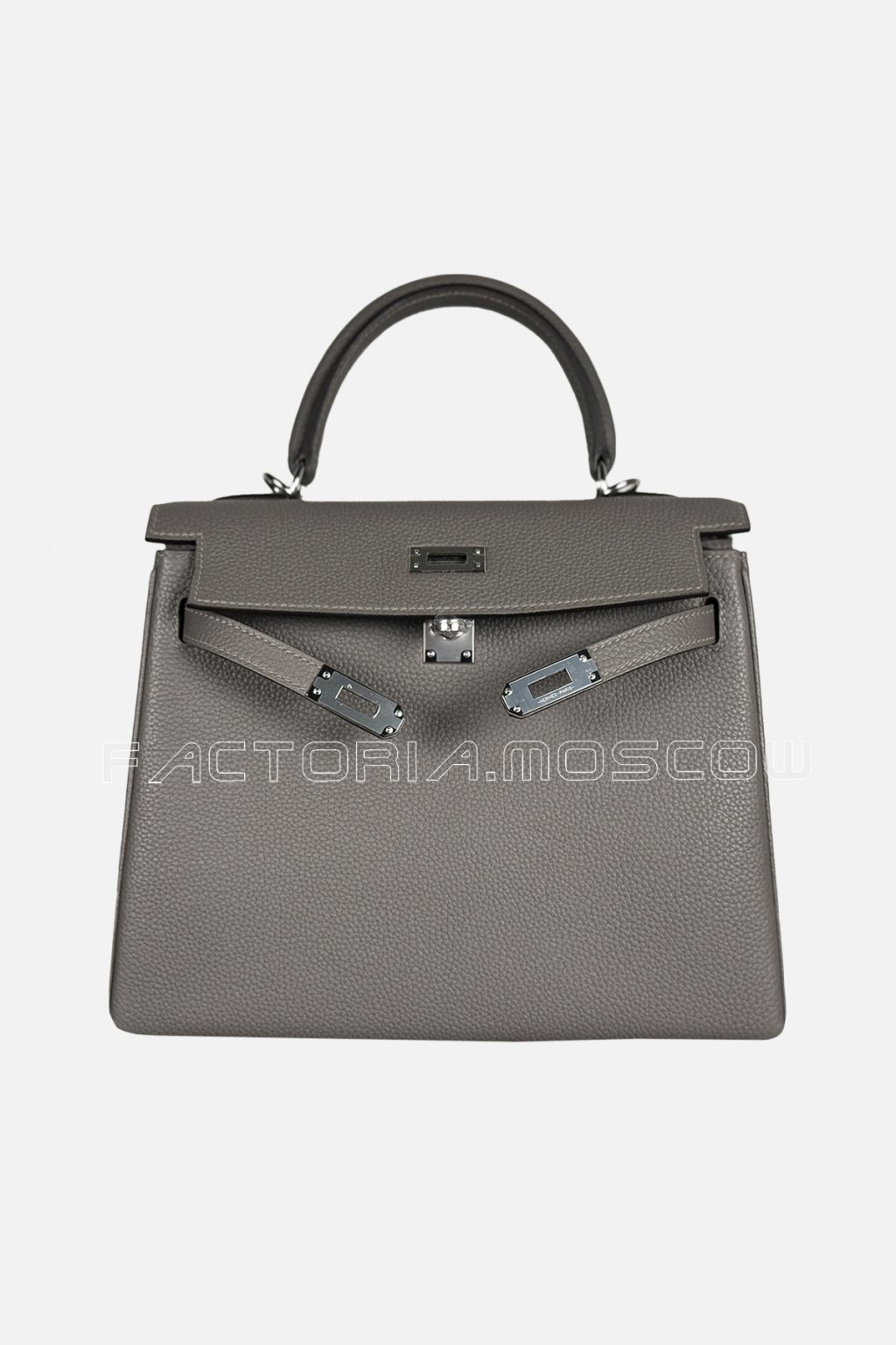 Hermes Kelly Retourne 25 Togo Colour Gris Etain PHW
