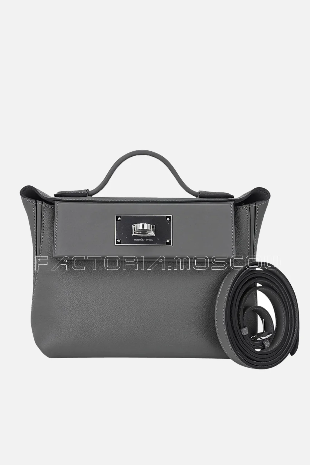 Hermes 24/24 21 mini Bag Evercolor/Swift Gris Meyer PHW