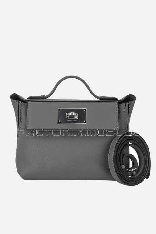 Hermes 24/24 21 mini Bag Evercolor/Swift Gris Meyer PHW